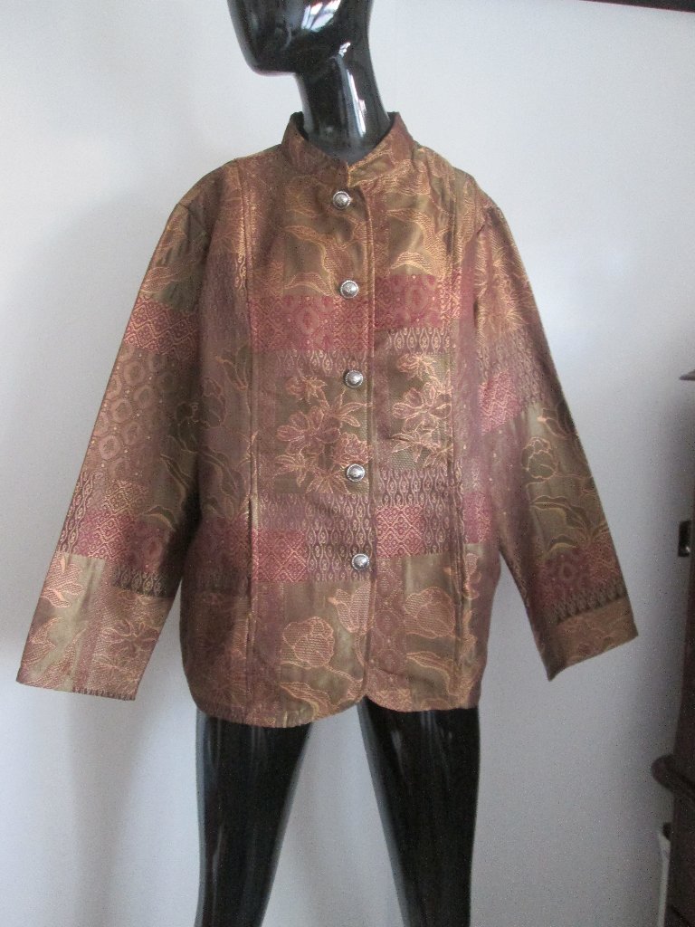 Tudor Court By Haband Floral Print Jacket